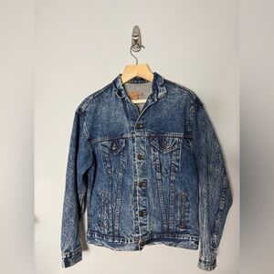 Vintage Men’s Levi’s Denim Acid Wash Jean jacket Cotton Size XL H